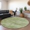 Homeroots 8' Green Round Washable Indoor Outdoor Area Rug 598820 - alternate 3