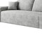 Homeroots 135" Gray Corduroy Modular Compression Foam Sofa With Toss Pillows 712970 - alternate 3