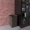Regal Altair 35 Gallon Square Brown Plastic Trash Can, Heavy Duty Resin Construction ZR-TC-100-SQ35BR - alternate 2