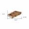 Homeroots Set of Three Brown Solid Wood And Metal Crate, 3PK 487678 - alternate 4