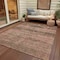 Homeroots 3' X 5' Brown And Taupe Medallion Washable Indoor Outdoor Area Rug 616106 - alternate 5