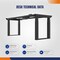 4Dock 72in W x 32in D Particleboard Tabletop Black Frame Electric Standing Desk w/ Four-Motor and 3-Stage ET223Q-MAX - alternate 4