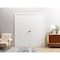 Vdomdoors Sliding Closet Double Bi-fold Doors 96 x 80 inches, Mela 0755 Painted White, Sturdy Tracks Moldings MELA0755DBF-BEM-96 x 80 (4* 24x80) - alternate 3