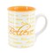 Gibson Home Inspirational Words Believe 4 Piece 16 Ounce Stoneware Mug Set in Orange 142553.01 - alternate 5