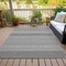 Homeroots 8' X 10' White And Black Chevron Washable Indoor Outdoor Area Rug 612301 - alternate 7
