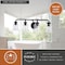 Vaxcel Toledo 4 Light Black Industrial Bathroom Vanity Fixture Clear Glass W0351 - alternate 3