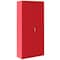 Sandusky Lee Storage Cabinet, 72 in H, 36 in W, 18 in D, Swing, Keyed, Red, 4 Shelves VF41361872-01 - alternate 3