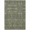 Homeroots 8' X 10' Moss Green and Gray Floral Washable Non Skid Indoor Outdoor Area Rug 564380 - alternate 8