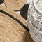 Jonathan Y Aurora Two-Tone Jute Hippy Circle Medallion Black/Natural 6 ft Round Area Rug RNF109A-6R - alternate 3