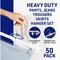 Lifemaster Clear Plastic Hangers, Anti-Slip, Adjustable Clips, 360 Deg Swivel Hook, Clear, 50PK LMSKRT50 - alternate 4