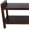 Homeroots 21" X 35" Dark Brown Solid Wood Rectangular Shower Bench With Shelf 383312 - alternate 2