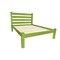 Homeroots Lime Green Solid Wood Full Bed Frame 546755 - alternate 3