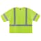 Ergodyne Hi-Vis Economy Vest w/Sleeves L/XL Class 3 U Back, , Zipper 3 Pockets, 1 Mic Tab 8320Z - alternate 3