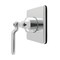 Kingston Brass Single-Handle Six-Way Diverter Valve with Square Trim Kit, Polished Chrome KS4041KL - alternate 1