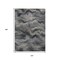 Homeroots 10' X 14' Gray And Silver Abstract Washable Indoor Outdoor Area Rug 631310 - alternate 7