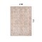 World Rug Gallery Terracotta Floral Washable Rug - Allover Pattern, Flat Pile 4 ft x 6 ft WR175MULTI4X6 - alternate 6