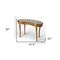 Homeroots 48" Black and White and Brown Kidney Writing Desk 383200 - alternate 5