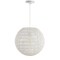 Jonathan Y Luna 15.75" 1-Light Bohemian Modern Woven Rattan/Iron LED Pendant, White JYL6503A - alternate 6