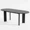 Homeroots 78" Black Solid Wood Oval Dining Table 712173 - alternate 3