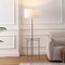 Jonathan Y Chuck 59" Modern Minimalist Metal and Tempered Glass LED 2-in-1 Space-Saving Tray Table and Floor La JYL3059B - alternate 3