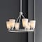 Jonathan Y Denis 27.5" 6-Light Modern Minimalist Iron/Glass LED Chandelier, White JYL5800A - alternate 7