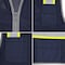 Dome75 Hi-Vis Safety Vest LG/XL Class Non-ANSI/Enhanced Visibility , Zipper 6 Pockets, 2 Mic Tab DV2183 - alternate 5