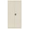 Sandusky Lee Combo Wardrobe Storage Cabinet, 72 in H, 36 in W, 24 in D, Recessed Pull, Keyed, Putty, 4 Shelves EACR362472-07 - alternate 4