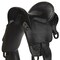 Homeroots 17" Black Metal And Resin English Horse Saddle Tabletop Sculpture 392468 - alternate 3