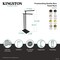 Kingston Brass 32-7/16" Freestanding Pedestal 2-Tier L-Shape Towel Rack, Polished Nickel SCC6036 - alternate 2