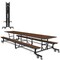 Palmer Hamilton Rectangle Cafeteria Bench Table, 145 in W, 29 in H, Montana Walnut 19F18293012MWTB - alternate 6