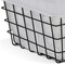 Homeroots 13" Black And White Fabric And Metal Basket 379833 - alternate 3