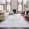 Jonathan Y Leila Moroccan Diamond Trellis Non-Slip Machine-Washable Ivory/Gray 4 ft. x 6 ft. Area Rug CMR101B-4 - alternate 5