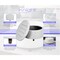 Niche Knight 28 in Large Round Pintucked Storage Ottoman with Lift off lid - White N6270WH - alternate 3