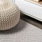 Jonathan Y Jordan High-Low Pile Art Deco Geometric Beige 2 ft. x 10 ft. Indoor/Outdoor Runner Rug SBH103B-210 - alternate 4