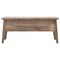 Homeroots 39in Brown Solid Wood Storage Bench With Flip Top 718232 - alternate 1