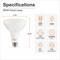 Euri Lighting BR40 LED Flood Bulb, 11W, 1000 lm, 75W Eq., 3000K, E26, Dimmable, CEC/JA8, UL EB40-11W5000cec - alternate 4