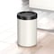 Gatco Modern Round 3 Gal. Wastebasket, Matte Pearl/Matte Black Lid 1931MX - alternate 2