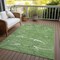 Homeroots 9' X 12' Green Blue And Ivory Abstract Washable Indoor Outdoor Area Rug 601054 - alternate 6