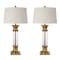 Jonathan Y Hunter 32" Metal/Glass LED Table Lamp, Gold Painting, 2PK JYL4000B-SET2 - alternate 3