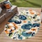 World Rug Gallery Geometric Bohemian Indoor/Outdoor Area Rug 5 ft x 7 ft Oval Multi 5566MULTI5OV - alternate 1