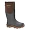 Dryshod Mens Haymaker Hi Farm Boots, Rubber, Waterproof, Brown, Pull On, Size 9 HAY-MH-BR-009 - alternate 3