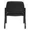 Office Star Products Big and Tall Armless Guest Chair in Dillon Black fabric with Sturdy Black Metal Frame 55054B-R107 - alternate 5