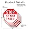 Signmission Stop Do Not Enter, 6 inch X 6 inch, Vinyl Decal, 5PK OC-D-5PACK-6-47 - alternate 2
