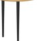 Homeroots 67" Natural and Black Solid Wood Oval Dining Table 712138 - alternate 2