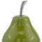 Homeroots 11" Green Buffed Aluminum Pear Sculpture 354601 - alternate 2