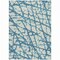 Homeroots 3' X 5' Teal Blue And Ivory Abstract Washable Indoor Outdoor Area Rug 614389 - alternate 7
