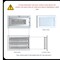 Sierra Grates 4 in. H X 12 in. W 1-Way 45 Degree Louvered, Steel, White Sidewall / Ceiling Register OWC412-WHT - alternate 3