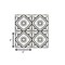 Homeroots 4" X 4" Black And White Mosaic Peel And Stick Removable Tiles 382864 - alternate 3