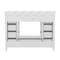 Flash Furniture Vega 48 Inch Bathroom Vanity w/Sink, Storage Cabinet w/Soft Close Doors, and 9 Drawers, White FS-BN-2-48-WH-GG - alternate 4