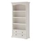 Homeroots 75" White Solid Wood Four Tier Bookcase 397130 - alternate 2